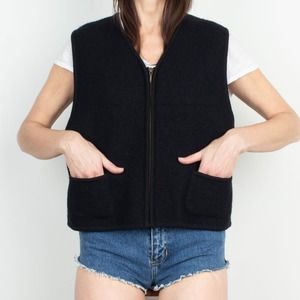 Vintage Boiled Wool Vest XL